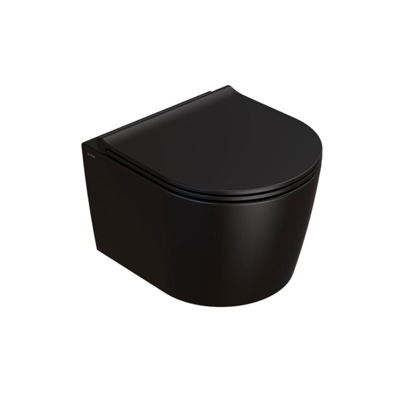 Globo Forty3 Væghængt Toilet 43x36 Mat Sort