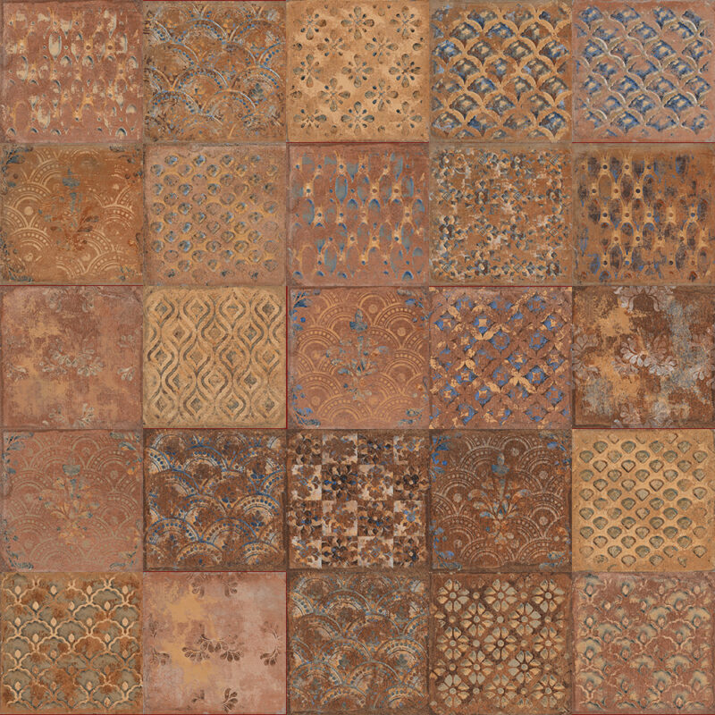 Pesaro Retro Cotto 20x20 Mat - Billede 2