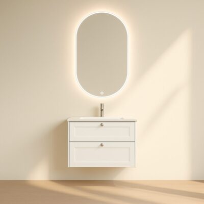 Kagami Glow Oval 40x110 m. frontlight Spejl