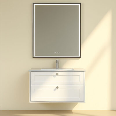 Kagami Elegance 80x90 Spejl Sort Ramme