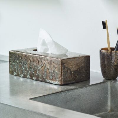 Aquanova Ugo Kleenex holder Vintage bronze