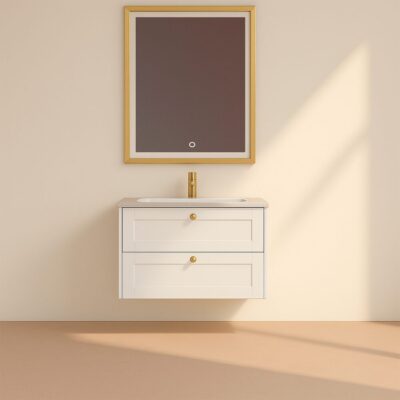 Kagami Endless Square 60x80 Spejl Børstet Messing Ramme
