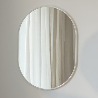 Metallbude Caya Spejl 57x41 Hvid