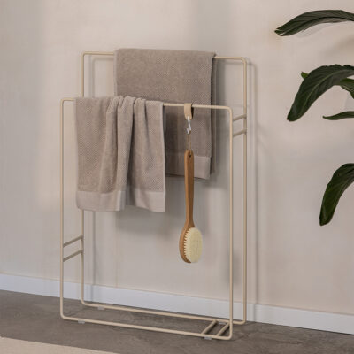 Metallbude Delaya Håndklædeholder Cream