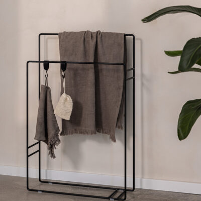 Metallbude Delaya Håndklædeholder Sort