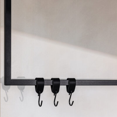 Metallbude Læder S-Krog, 6 stk. Beige