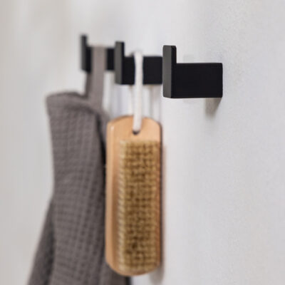Metallbude Palo Håndklædekrog 3 stk. Sort