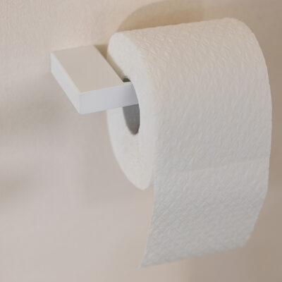 Metallbude Tuali Toiletrulleholder Hvid