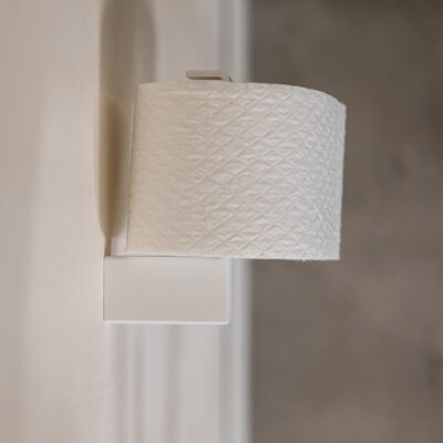 Metallbude Tuali Toiletrulleholder Hvid