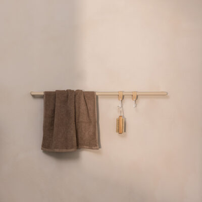 Metallbude Vana håndklædestang Rund 105 Cream