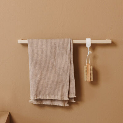 Metallbude Vana håndklædestang Firkantet 55 Cream