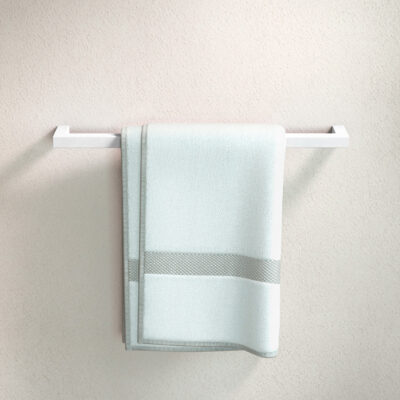 Metallbude Vana håndklædestang Firkantet 55 Hvid