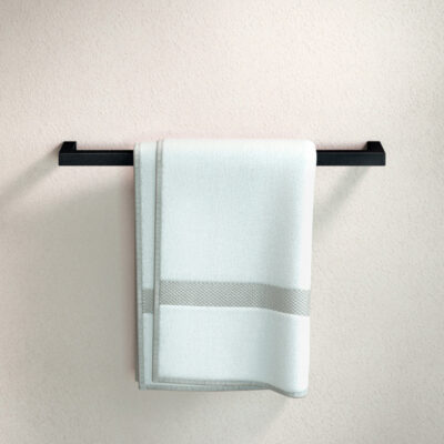 Metallbude Vana håndklædestang Firkantet 55 Sort