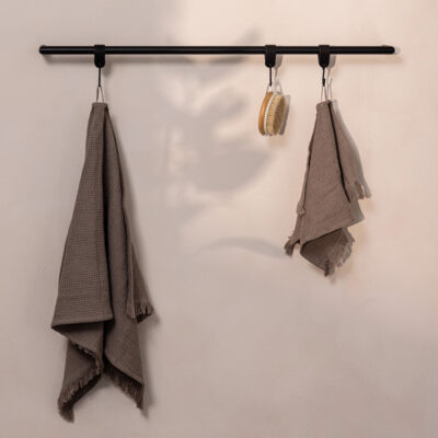 Metallbude Vana håndklædestang Rund 105 Sort