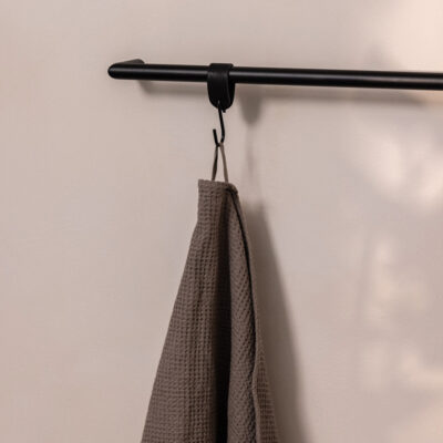 Metallbude Vana håndklædestang Rund 55 Sort