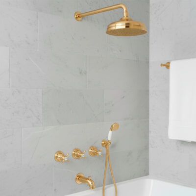 Classic CNC-114 Komplet Brusesæt Poleret Guld Messing PVD