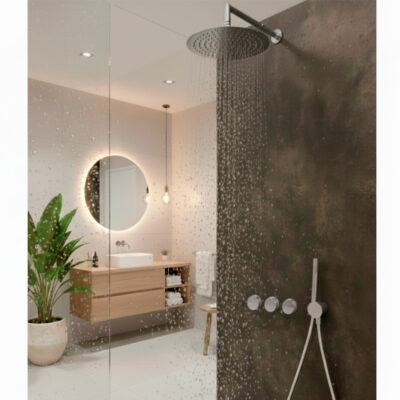 Inox PAC-162 Komplet Brusesæt Ø30cm Børstet Guld Messing PVD