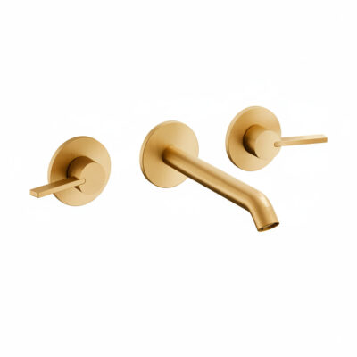 Inox PAC-242 Håndvaskarmatur Børstet Guld Messing PVD