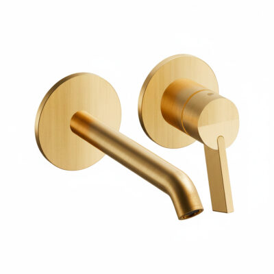 Inox PAC-257 Håndvaskarmatur Børstet Guld Messing PVD