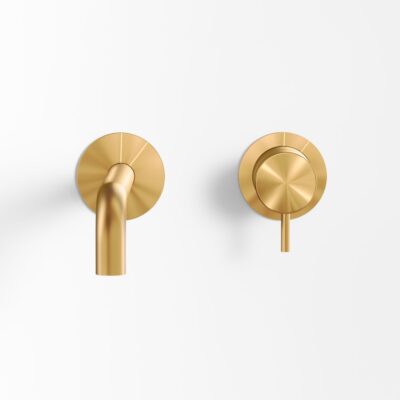 Håndvaskarmatur Mixer 19 cm Børstet Guld PVD