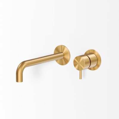 Håndvaskarmatur Mixer 19 cm Børstet Guld PVD