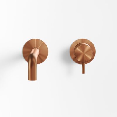 Håndvaskarmatur Mixer 19 cm Børstet Kobber PVD