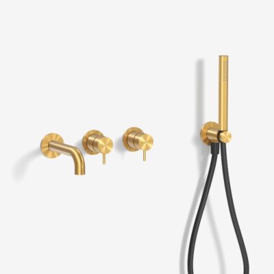 Kararmatur Mixer 15 cm Børstet Guld PVD