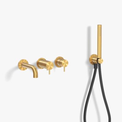 Kararmatur Termostat 19 cm Børstet Guld PVD