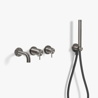 Kararmatur Termostat 19 cm Børstet Sort PVD