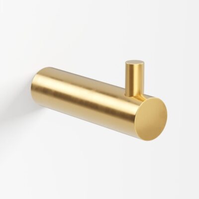 Håndklædekrog, 54 mm Poleret Natur Messing