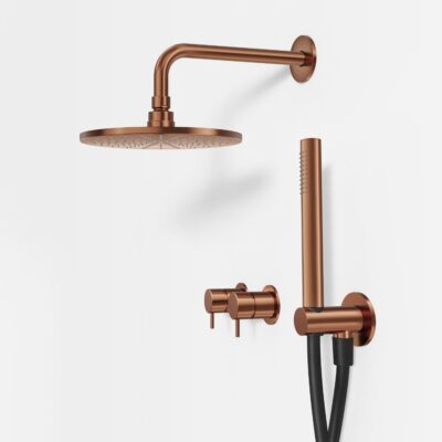 Brusesæt Mixer Ø250 Børstet Bronze PVD