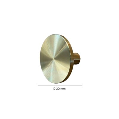 Fluted snedker badmøbel 80 cm med rund kompositvask m. børstet messing greb - Natur eg Fluted snedker badmøbel 80 cm med rund kompositvask m. børstet messing greb - Natur eg