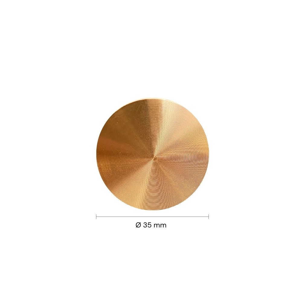 Fluted snedker badmøbel 80 cm med rund kompositvask m. børstet bronze greb - Natur eg Fluted snedker badmøbel 80 cm med rund kompositvask m. børstet bronze greb - Natur eg - Billede 3