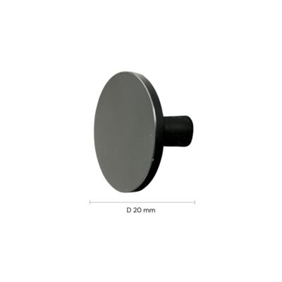 Fluted snedker badmøbel 100 cm med rund kompositvask m. mat sorte greb - Mørk eg Fluted snedker badmøbel 100 cm med rund kompositvask m. mat sorte greb - Mørk eg